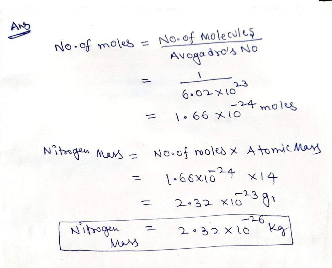 Chemistry homework question answer, step 1, image 1